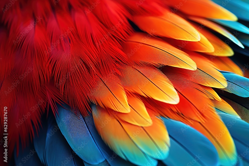 Obraz premium Blue and yellow macaw