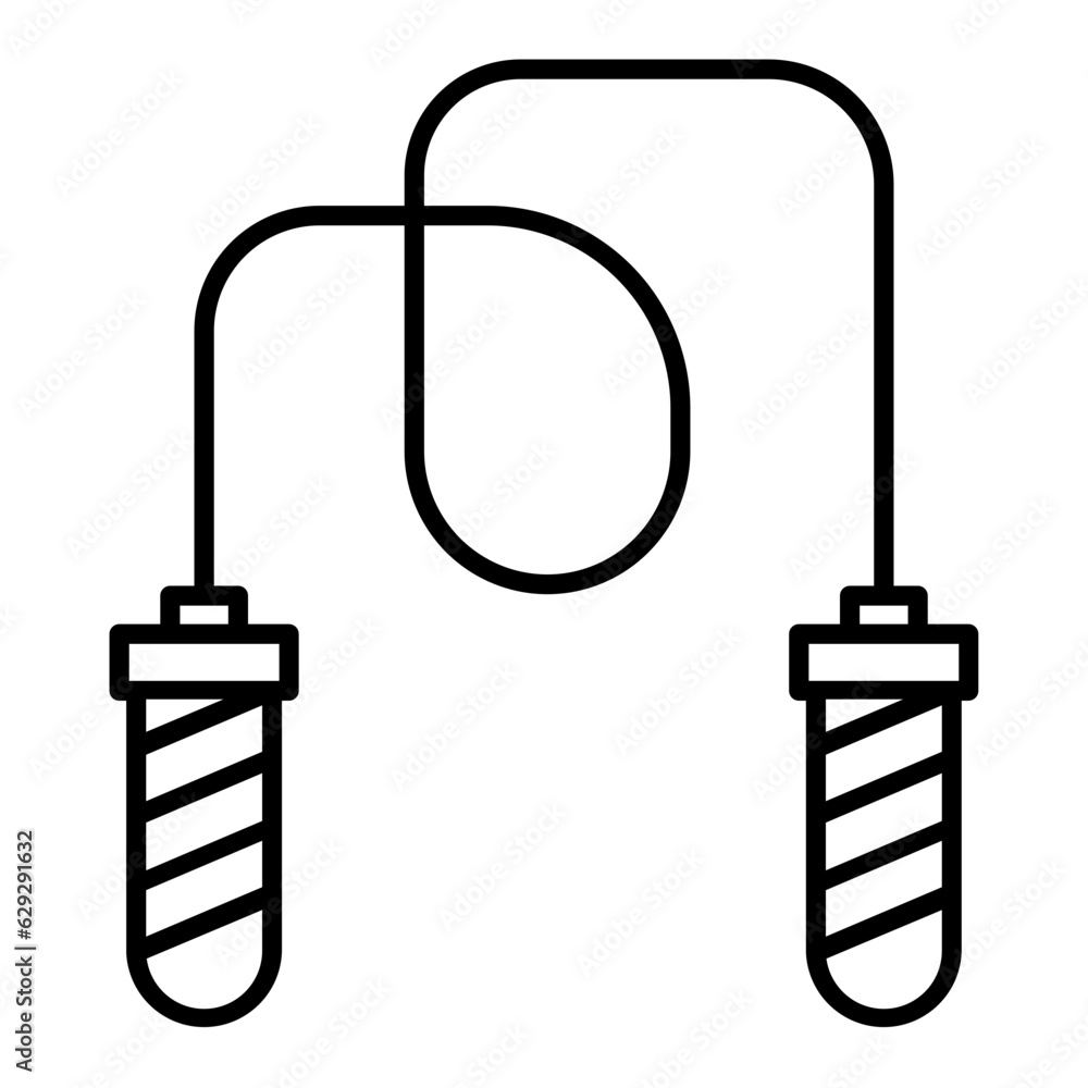 Jumping Rope Line Icon Jumping Rope Line Icon