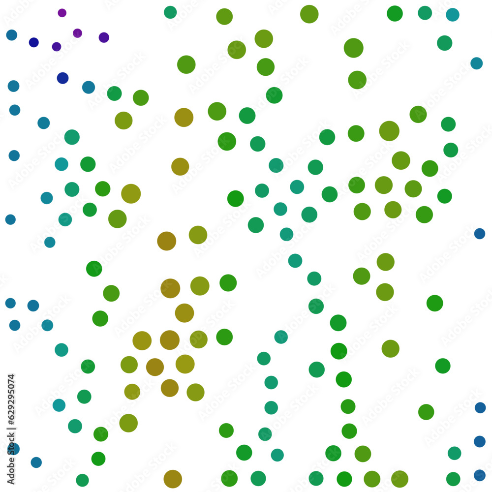 Vector circles and dots of various sizes and colors. Vicious and solid