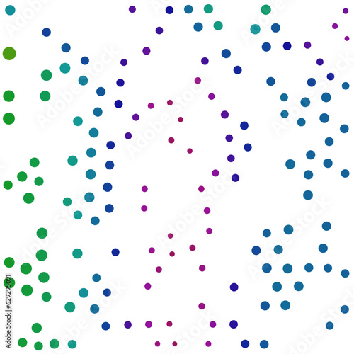Vector circles and dots of various sizes and colors. Vicious and solid
