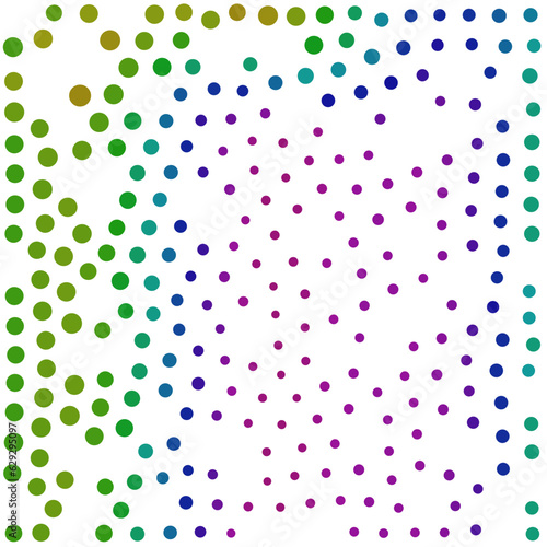 Vector circles and dots of various sizes and colors. Vicious and solid