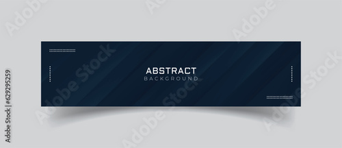 Linkedin banner with blue abstract background