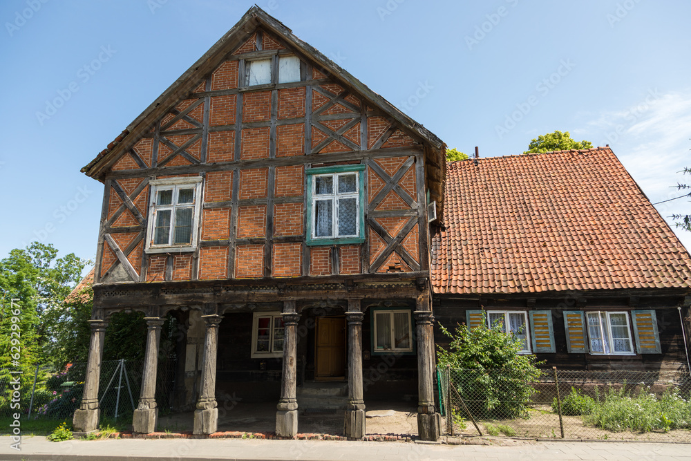 Traditional buildings of peasant architecture in Zulawy Wislane. Traditional buildings of peasant architecture in Zulawy Wislane.