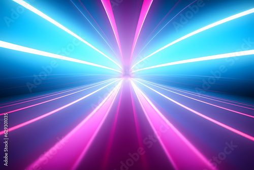 Neon light direction in perspective