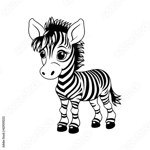 zebra animal cartoon for child