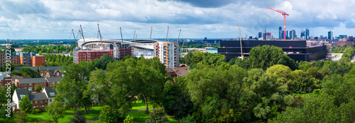 Manchester Skyline and Manchester Sport City (Etihad Stadium)  photo