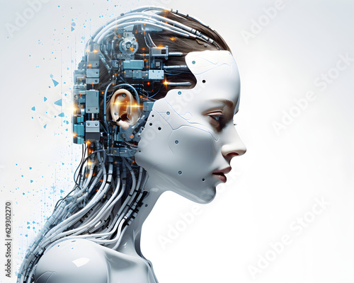 AI synergy matrix, automation to advance ai, white background