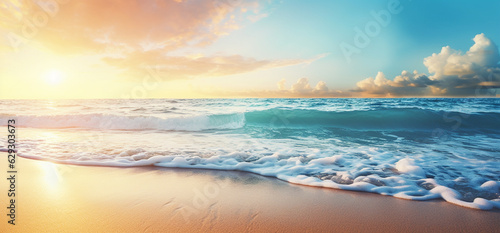 素晴らしい波と海の背景画像　Amazing Waves and Sea Background Images　Generative AI © lime