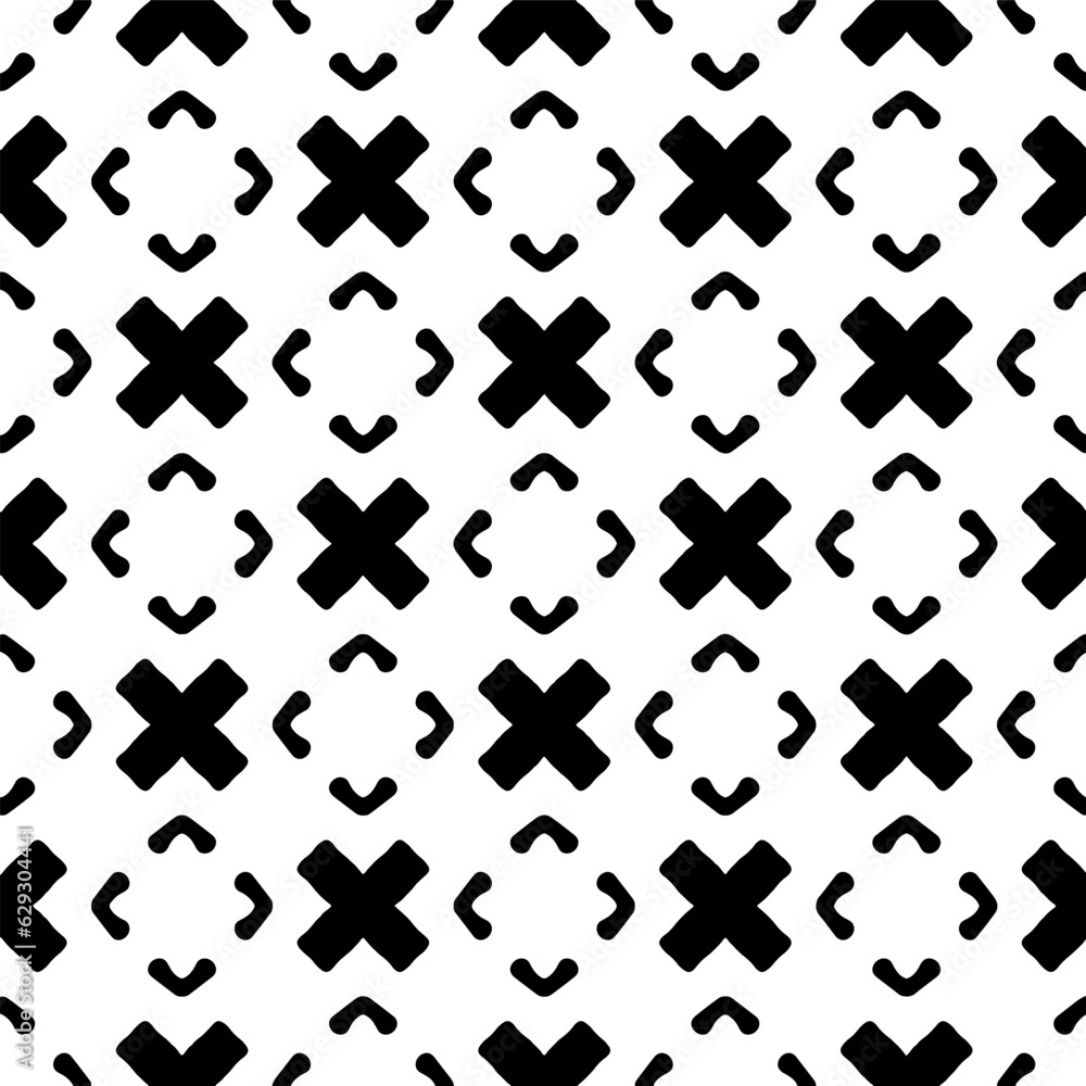 Black and white geometric seamless pattern with abstact shapes. Repeat pattern for fashion, textile design, on wall paper, wrapping paper, fabrics and home decor. Black and white geometric seamless pattern with abstact shapes. Repeat pattern for fashion, textile design, on wall paper, wrapping paper, fabrics and home decor.