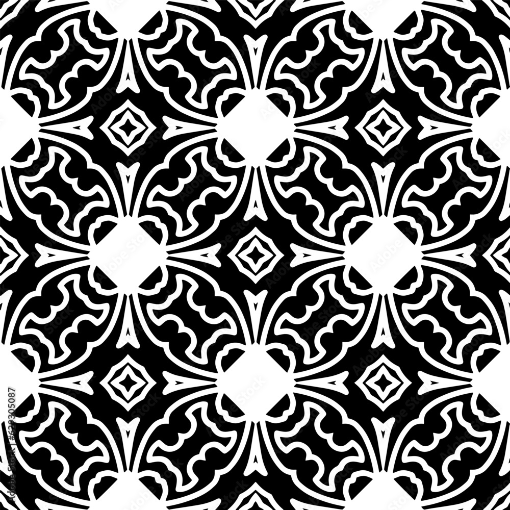 Black and white geometric seamless pattern with abstact shapes. Repeat pattern for fashion, textile design, on wall paper, wrapping paper, fabrics and home decor. Black and white geometric seamless pattern with abstact shapes. Repeat pattern for fashion, textile design, on wall paper, wrapping paper, fabrics and home decor.
