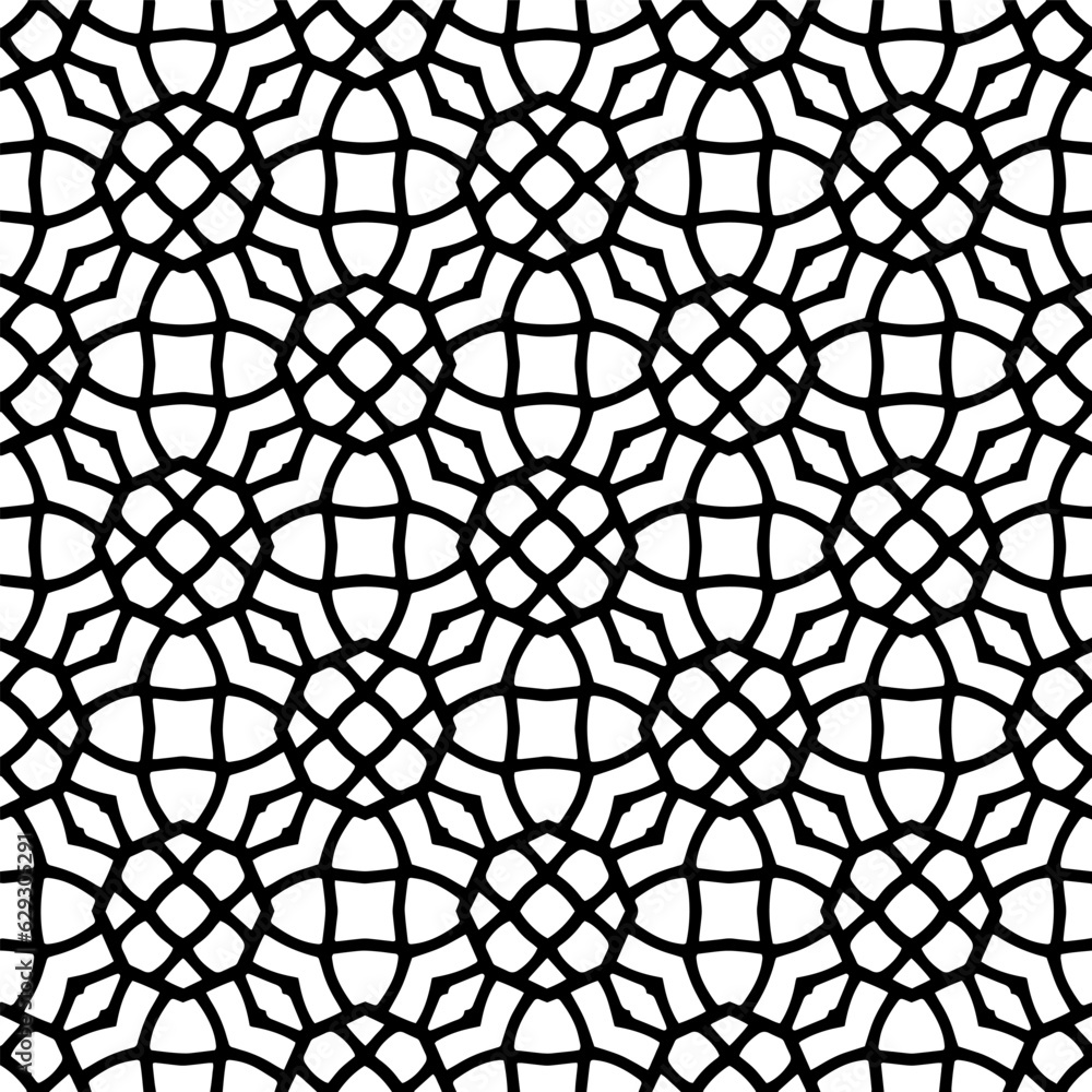Black and white geometric seamless pattern with abstact shapes. Repeat pattern for fashion, textile design, on wall paper, wrapping paper, fabrics and home decor. Black and white geometric seamless pattern with abstact shapes. Repeat pattern for fashion, textile design, on wall paper, wrapping paper, fabrics and home decor.