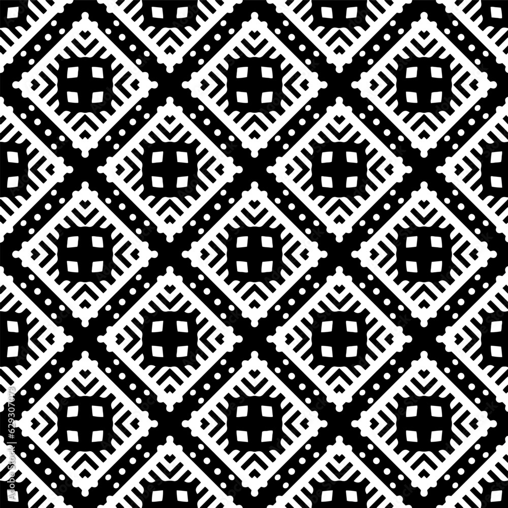 Black and white geometric seamless pattern with abstact shapes. Repeat pattern for fashion, textile design, on wall paper, wrapping paper, fabrics and home decor. Black and white geometric seamless pattern with abstact shapes. Repeat pattern for fashion, textile design, on wall paper, wrapping paper, fabrics and home decor.