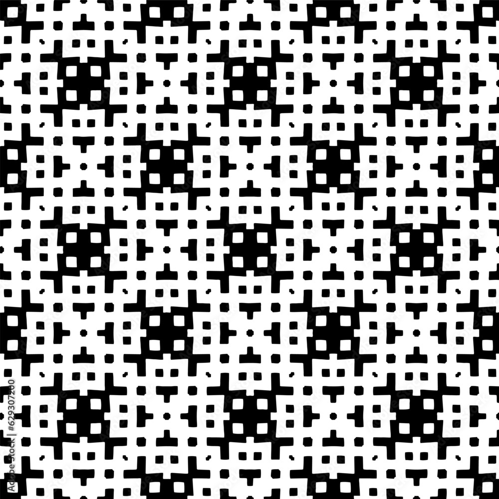 Black and white geometric seamless pattern with abstact shapes. Repeat pattern for fashion, textile design, on wall paper, wrapping paper, fabrics and home decor. Black and white geometric seamless pattern with abstact shapes. Repeat pattern for fashion, textile design, on wall paper, wrapping paper, fabrics and home decor.