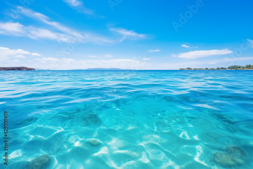 真夏の海と青い空 Midsummer Sea and Blue Sky Generative AI