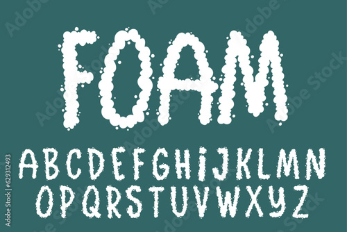 Alphabet Foam Cartoon vector Soap