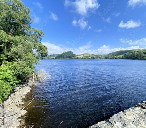 A view of Lake Vyrnwy in North Wales photo