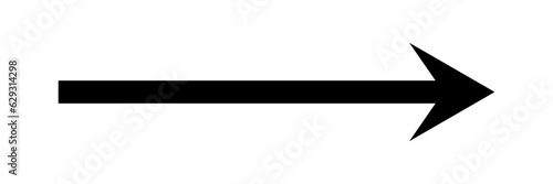 Straight long right vector arrow icon