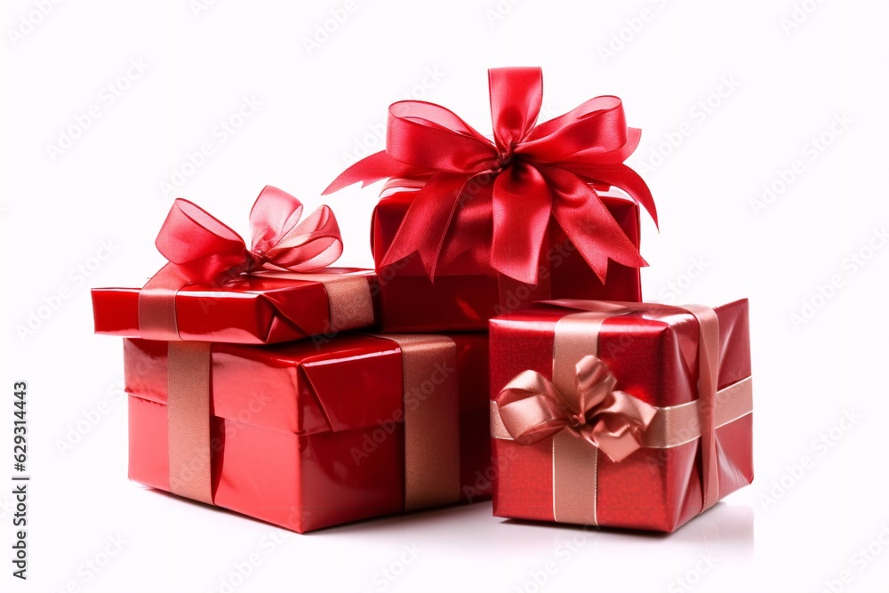 red gift box with ribbon red gift box with ribbon