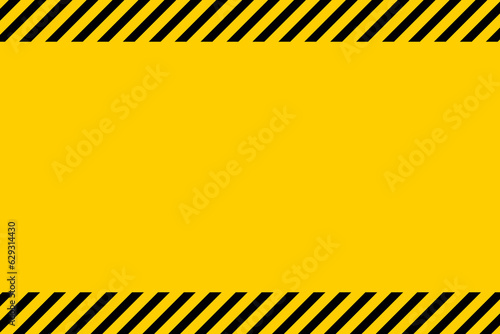 Black and yellow warning line striped background