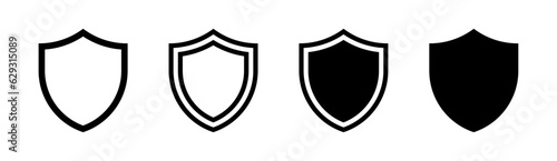Shield icon set