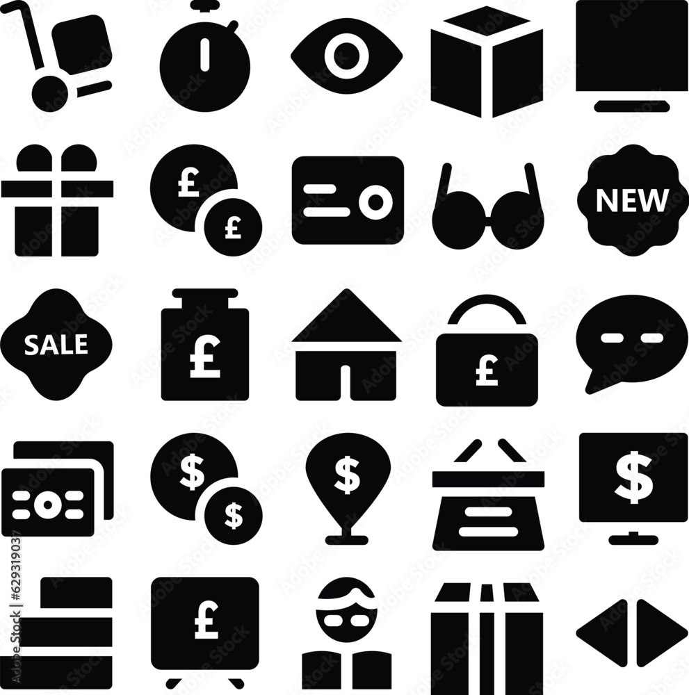 Set of Trade and Ecommerce Bold Line Icons
Set of Trade and Ecommerce Bold Line Icons