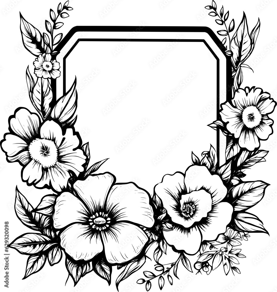 Bouquet Of Flowers Frame Bouquet Of Flowers Frame