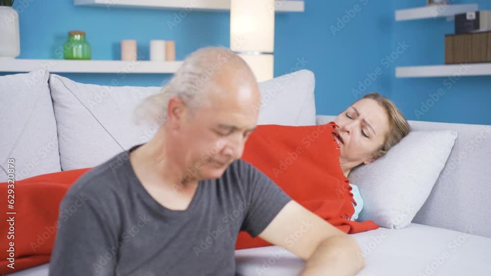 The man who takes care of his sick wife. The man who takes care of his sick wife.