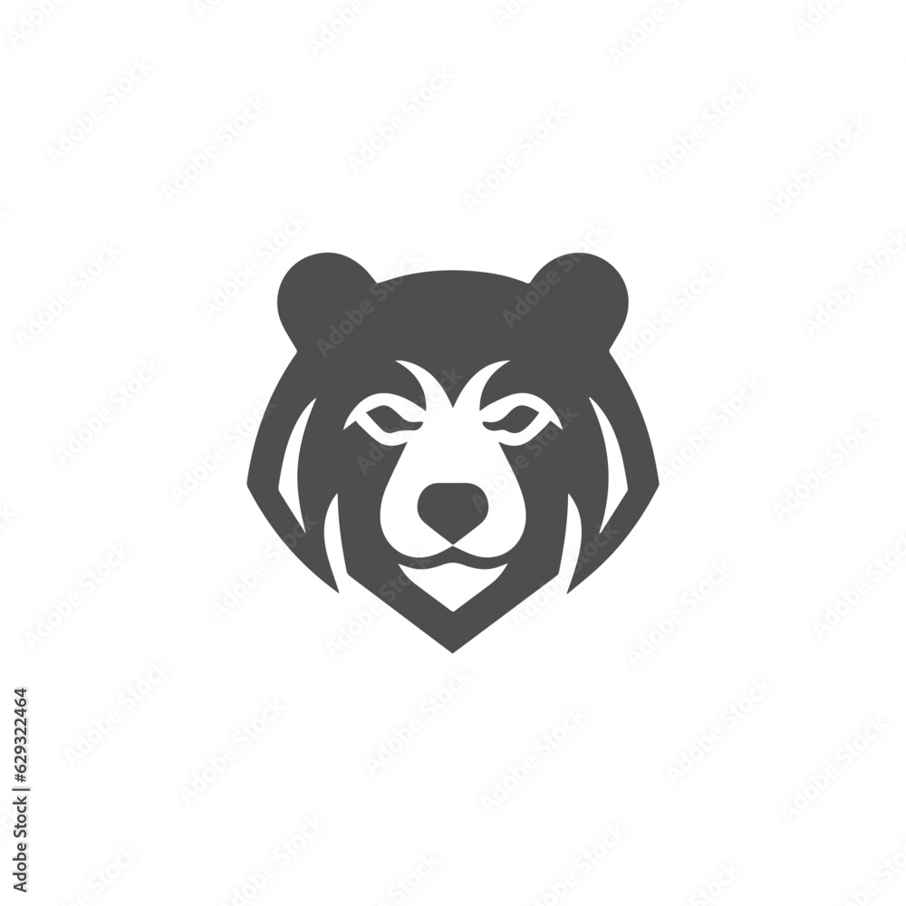 Black Cute Bear Logo design Concept, Modern Bear Head Emblem design isolated on white background, Minimalist Bear head Logo, Creative Branding for print design, Cute Bear Mascot vector logo template Black Cute Bear Logo design Concept, Modern Bear Head Emblem design isolated on white background, Minimalist Bear head Logo, Creative Branding for print design, Cute Bear Mascot vector logo template