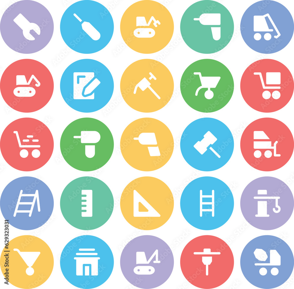 Collection of Tools Bold Line Icons
Collection of Tools Bold Line Icons