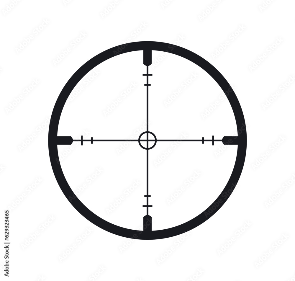 Fototapeta premium Crosshair hunting and targeting icon