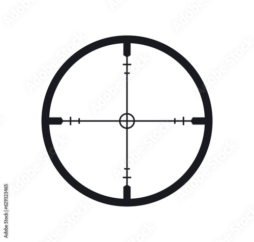 Crosshair hunting and targeting icon