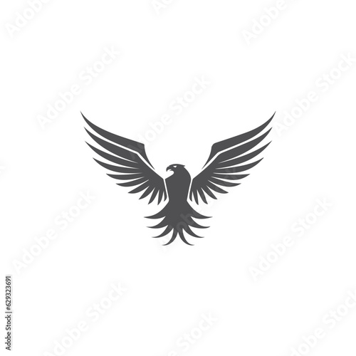 Trendy and Creative Falcon Logo, Vector illustration isolated on white background, Modern Flying Falcon Symbol or LogoMark, Hawk, Eagle, Bird Flying, Falcon Logo for T-shirt, Falcon Mascot emblem sign