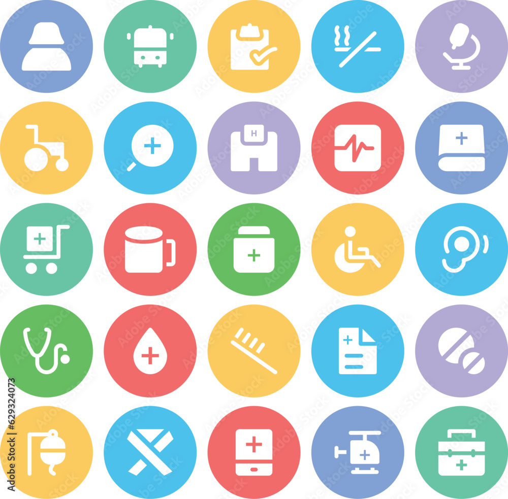 Pack of Healthy Lifestyle Line Icons


