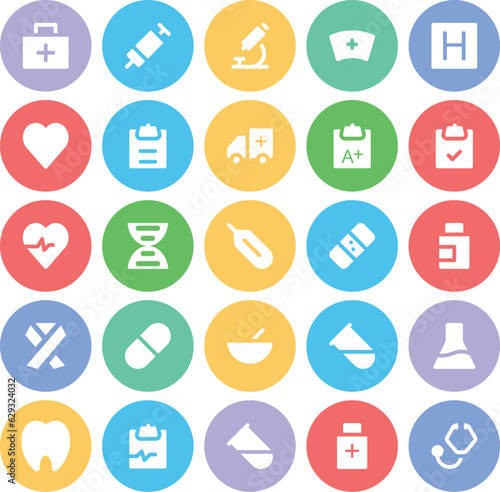 Pack of Medical and Health Line Icons