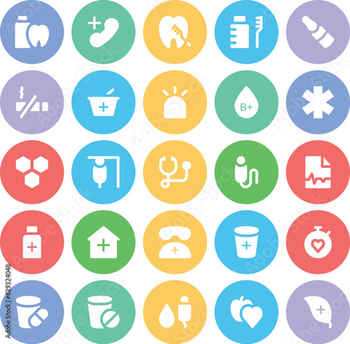 Pack of Medical and Healthcare Line Icons