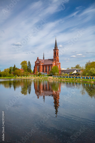 Old catholic church in Pastavy, Belarus