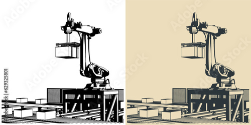 Automated conveyor illustrations