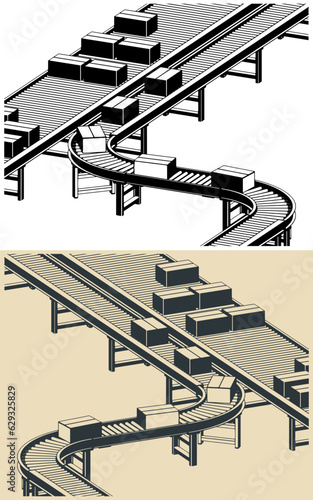 Conveyors for warehouses and production