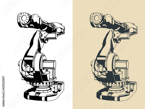 Robotic arm for automated production lines