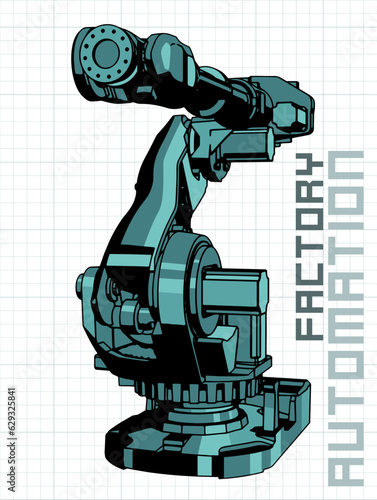 Robotic arm for automated production