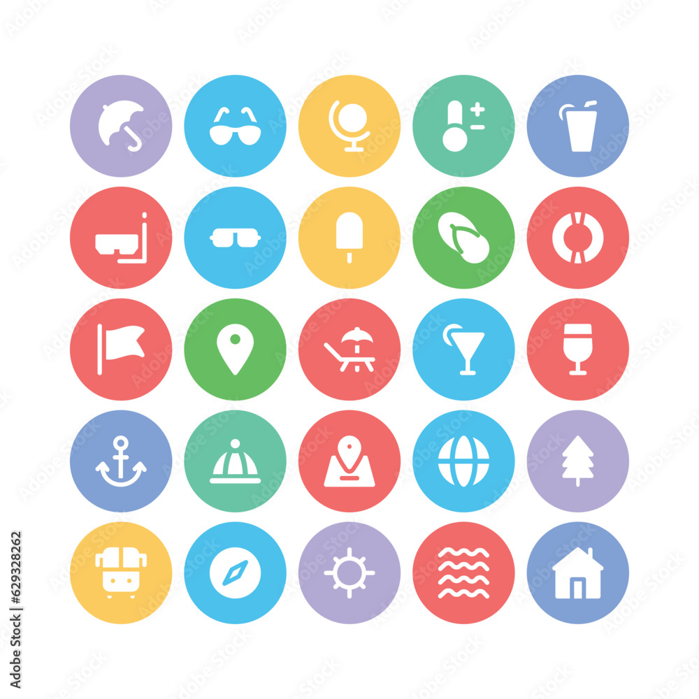 Set of Summer Bold Line Icons
Set of Summer Bold Line Icons