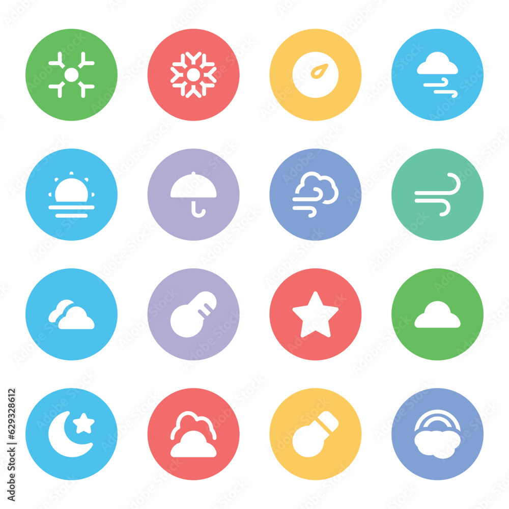 Modern Bold Line Icons of Nature
Modern Bold Line Icons of Nature