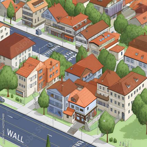 houses in the city