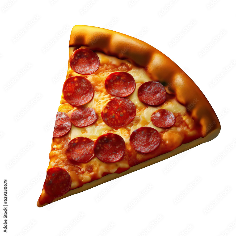 Wholesome Pizza Reflection - Realistic Transparent Isolated Illustration, Generative AI Wholesome Pizza Reflection - Realistic Transparent Isolated Illustration, Generative AI