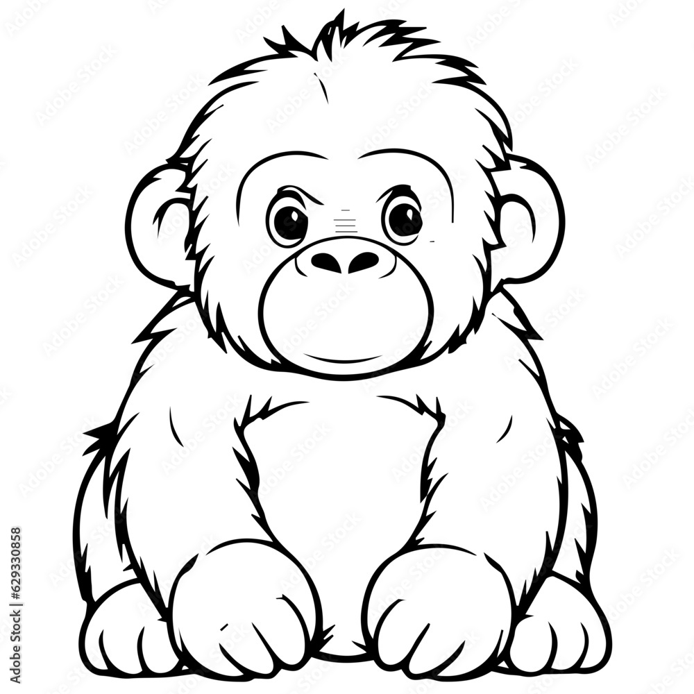 gorilla cartoon characters vector illustration gorilla cartoon characters vector illustration