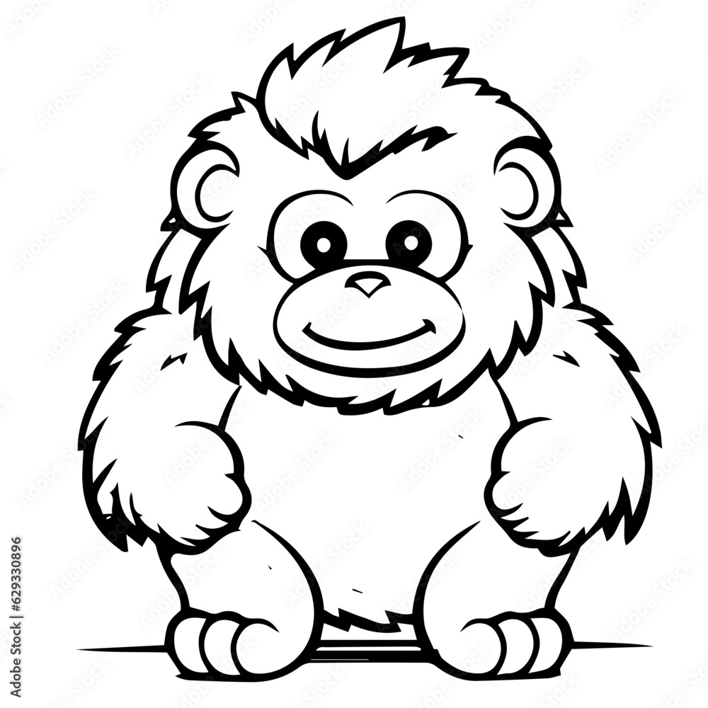 gorilla cartoon characters vector illustration gorilla cartoon characters vector illustration