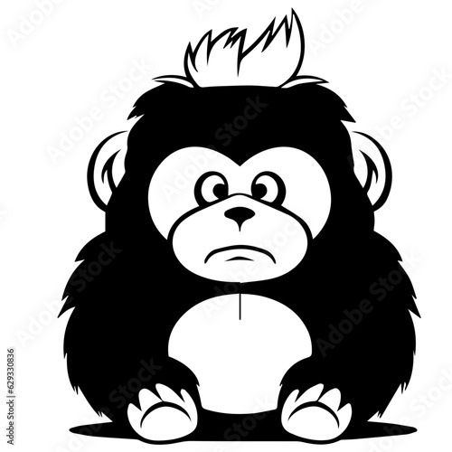Fototapeta Naklejka Na Ścianę i Meble -  gorilla cartoon characters vector illustration