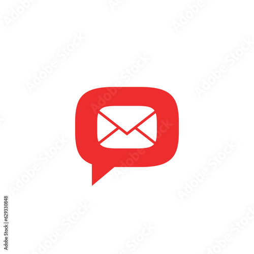 Free Download Speech bubble and letter. Vector symbol design. - GFXLoad