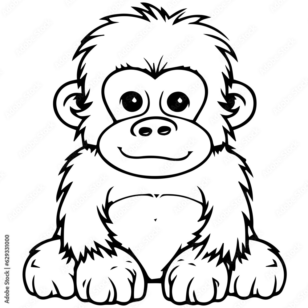 gorilla cartoon characters vector illustration gorilla cartoon characters vector illustration
