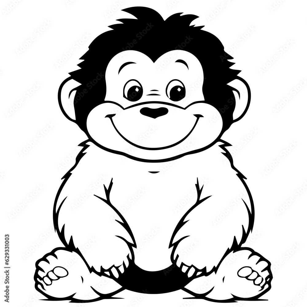 gorilla cartoon characters vector illustration gorilla cartoon characters vector illustration